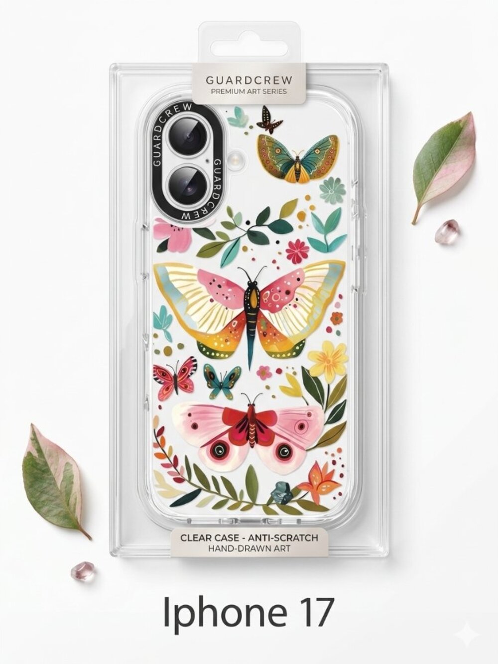 iPhone 16 Clear Case – Shockproof 11FT Protection – Stylish UV Print